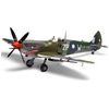 Level 4 Model Kit Supermarine Spitfire Mk.VIII Fighter Aircraft with 3 Scheme Options 1/24 Plastic Model Kit by Airfix-Airfix-ModelCars.com