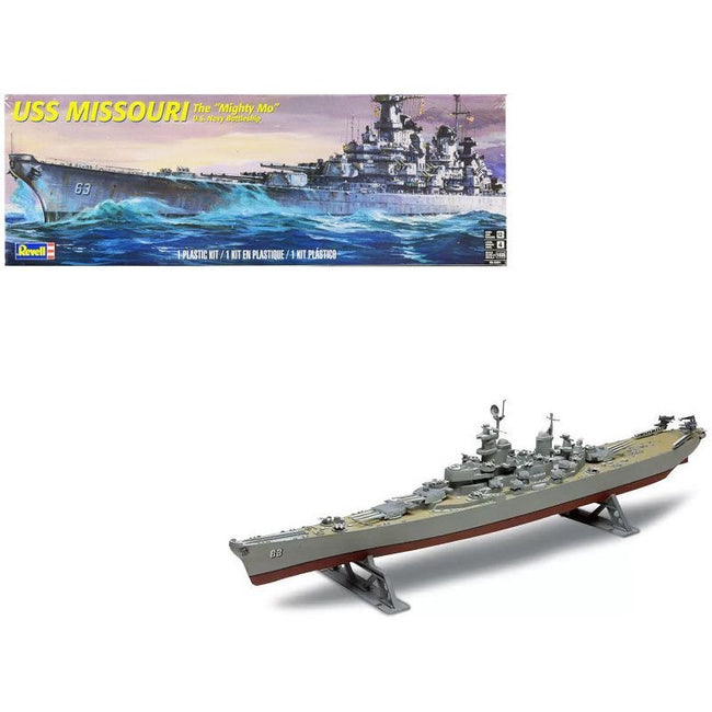 Level 4 Model Kit USS Missouri Battleship "The Mighty Mo'" 1/535 Scale Model by Revell-Revell-ModelCars.com