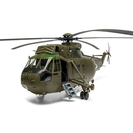 Level 4 Model Kit Westland Sea King HC.4 Helicopter with 4 Scheme Options 1/48 Plastic Model Kit by Airfix-Airfix-ModelCars.com