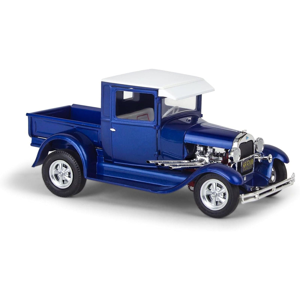 Level 5 Model Kit 1929 Ford Model A Hot Rod Pickup Truck and California Street Chopper Motorcycle 1/25 Scale Model by Revell-Revell-ModelCars.com