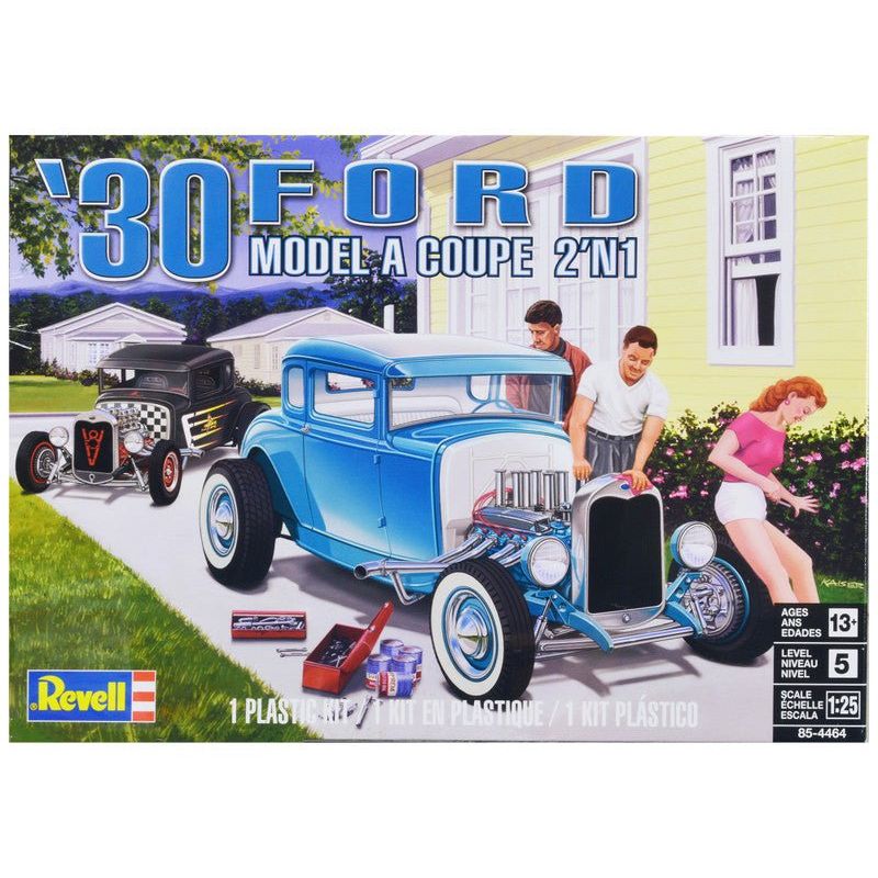 Level 5 Model Kit 1930 Ford Model A Coupe 2 - in - 1 Kit 1/25 Scale Model by Revell - Revell - ModelCars.com