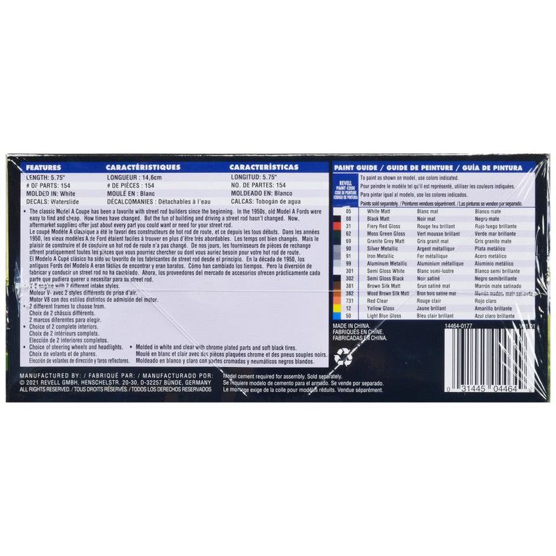 Level 5 Model Kit 1930 Ford Model A Coupe 2 - in - 1 Kit 1/25 Scale Model by Revell - Revell - ModelCars.com