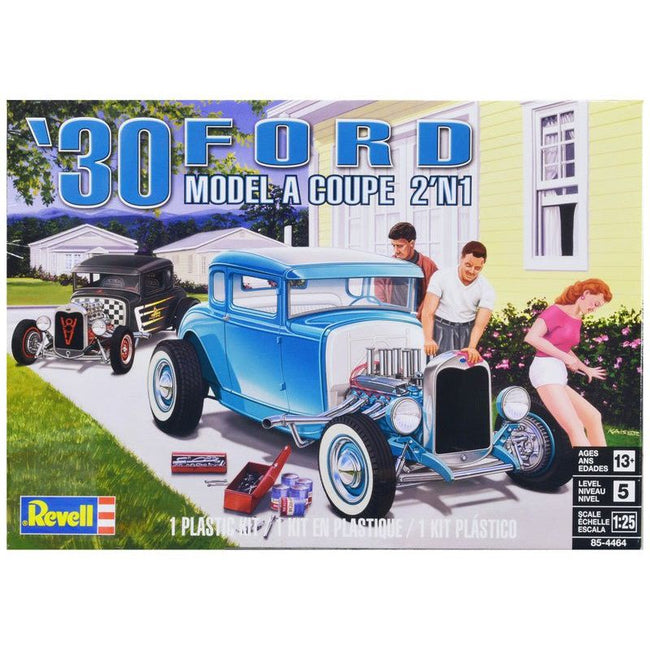 Level 5 Model Kit 1930 Ford Model A Coupe 2-in-1 Kit 1/25 Scale Model by Revell-Revell-ModelCars.com