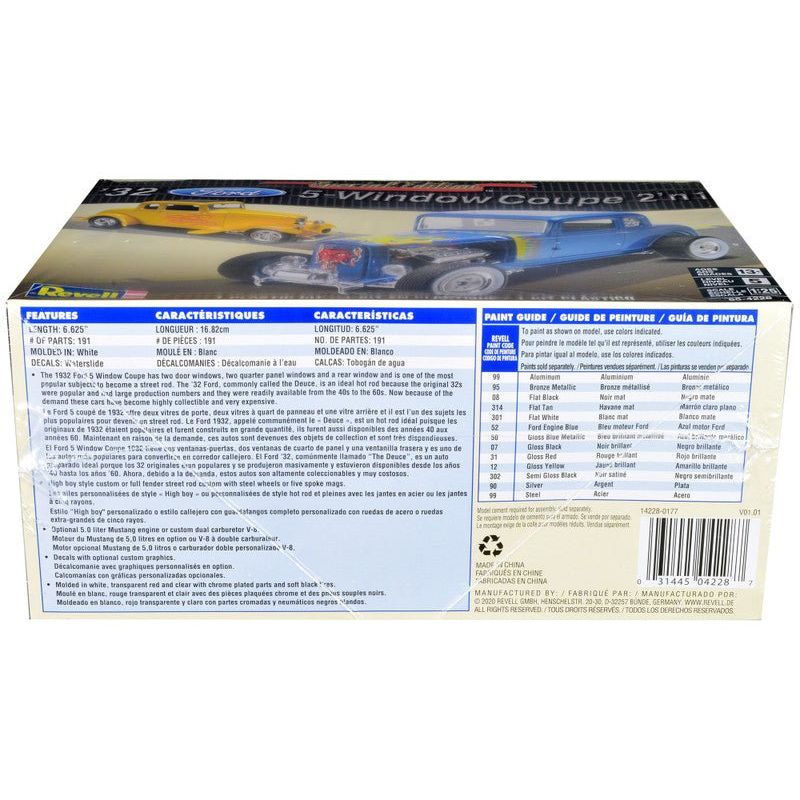 Level 5 Model Kit 1932 Ford 5 - Window Coupe 2 - in - 1 Kit 1/25 Scale Model by Revell - Revell - ModelCars.com