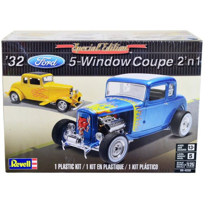 Level 5 Model Kit 1932 Ford 5 - Window Coupe 2 - in - 1 Kit 1/25 Scale Model by Revell - Revell - ModelCars.com