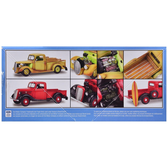 Level 5 Model Kit 1937 Ford Pickup Truck with Surfboard 2-in-1 Kit 1/25 Scale Model by Revell-Revell-ModelCars.com