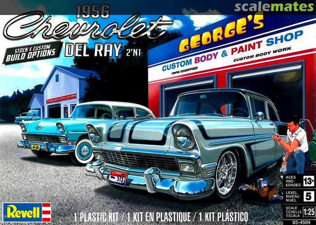 Level 5 Model Kit 1956 Chevrolet Del Ray 2-in-1 Kit 1/25 Scale Model by Revell-Revell-ModelCars.com