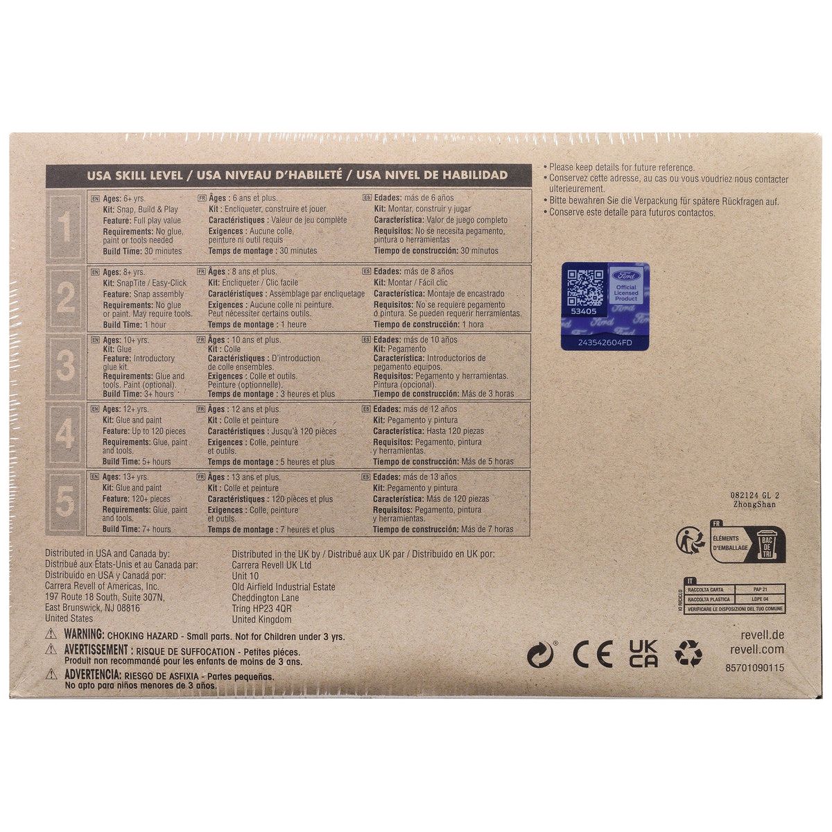 Level 5 Model Kit 1957 Ford Del Rio Ranch Wagon 2 - in - 1 Kit 1/25 Scale Model by Revell - Revell - ModelCars.com