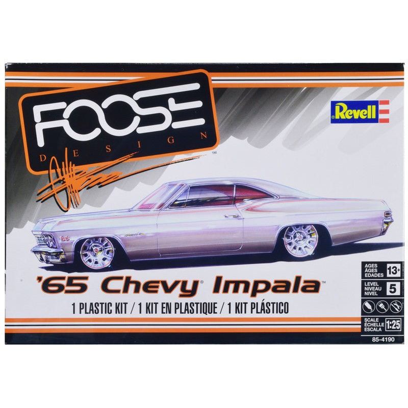 Level 5 Model Kit 1965 Chevrolet Impala "Foose Designed" 1/25 Scale Model by Revell-Revell-ModelCars.com