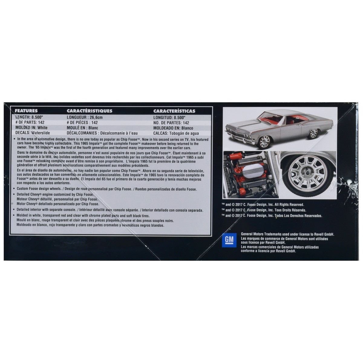 Level 5 Model Kit 1965 Chevrolet Impala "Foose Designed" 1/25 Scale Model by Revell-Revell-ModelCars.com