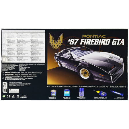 Level 5 Model Kit 1987 Pontiac Firebird GTA 1/16 Scale Model by Revell-Revell-ModelCars.com