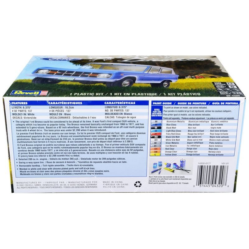 Level 5 Model Kit Ford Bronco 1/25 Scale Model by Revell-Revell-ModelCars.com