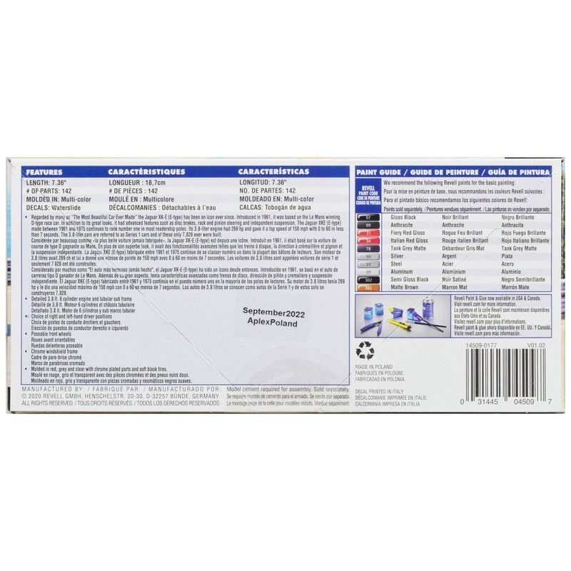 Level 5 Model Kit Jaguar XK - E (E - Type) 1/24 Scale Model by Revell - Revell - ModelCars.com