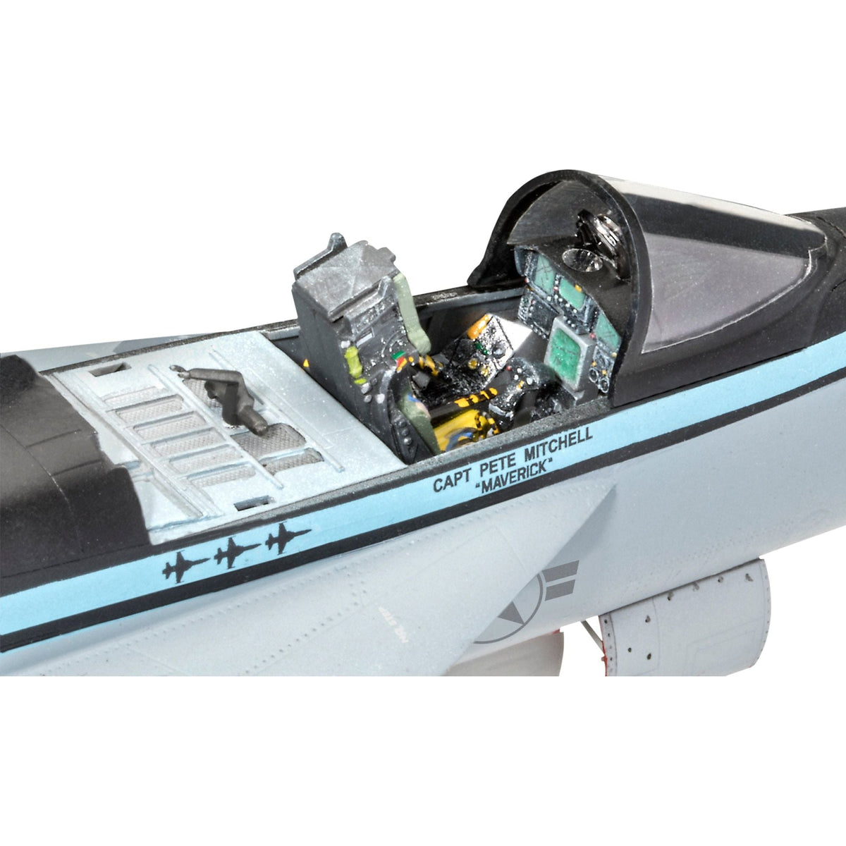 Level 5 Model Kit Maverick's F/A - 18E Super Hornet Jet "Top Gun: Maverick" (2022) Movie 1/48 Scale Model by Revell - Revell - ModelCars.com