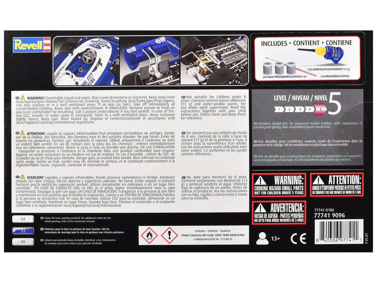 Level 5 Model Kit Tyrrell P34/2 All-Included Kit 1/32 Scale Model by Revell-Revell-ModelCars.com