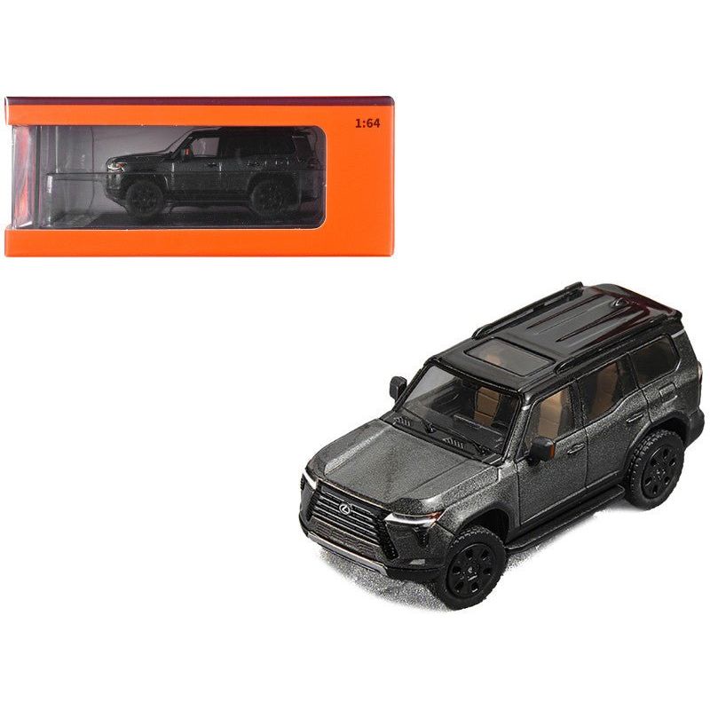 Lexus GX550 Gray Metallic with Black Top 1/64 Diecast Model Car by GCD - GCD - ModelCars.com