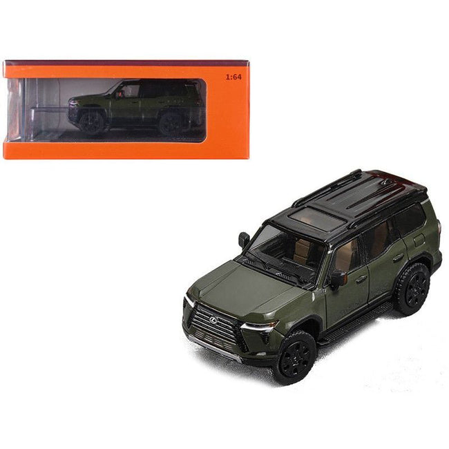 Lexus GX550 Green with Black Top 1/64 Diecast Model Car by GCD-GCD-ModelCars.com