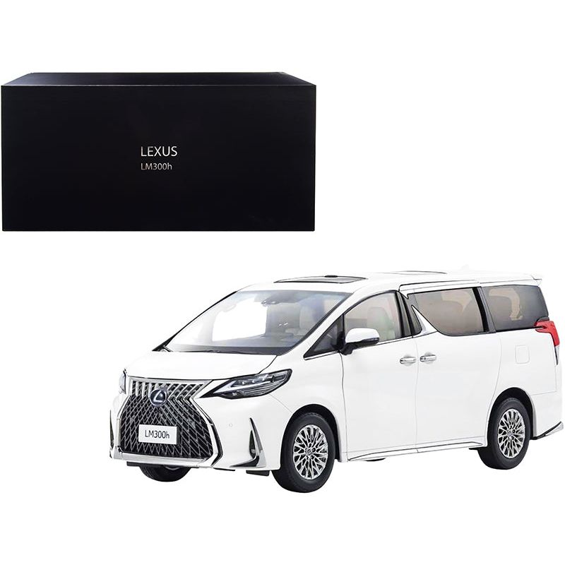 Lexus LM300h Hybrid Van with Sunroof White Pearl 1/18 Diecast Model Car by Kyosho-Kyosho-ModelCars.com