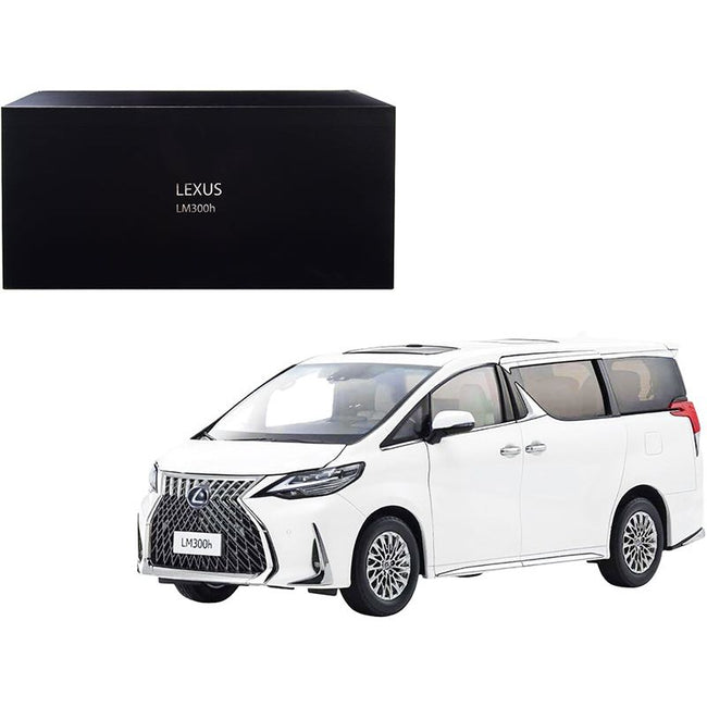 Lexus LM300h Hybrid Van with Sunroof White Pearl 1/18 Diecast Model Car by Kyosho-Kyosho-ModelCars.com