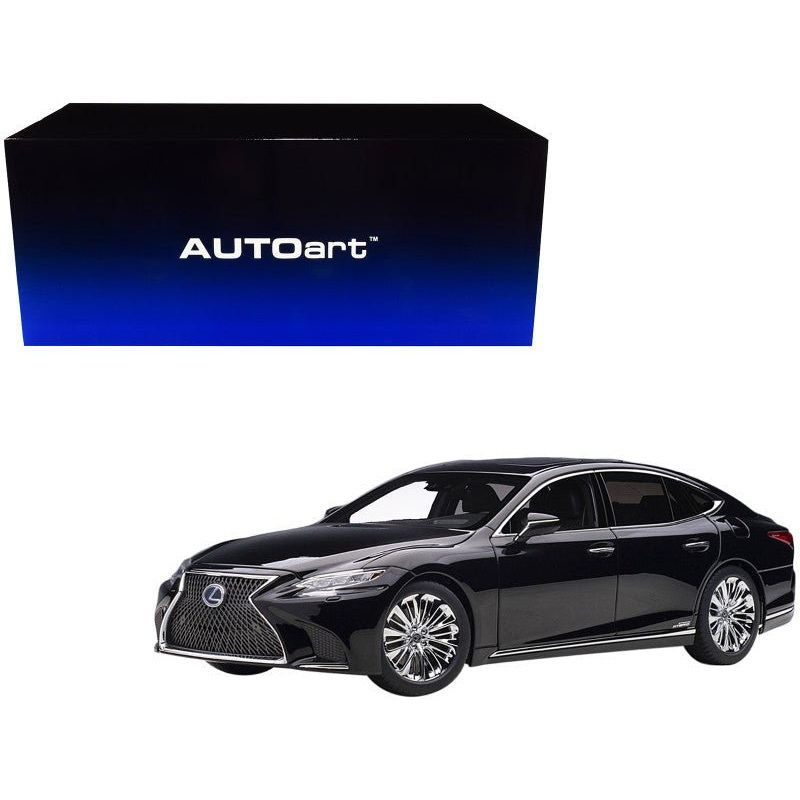 Lexus LS 500h Black with Black Interior 1/18 Model Car by Autoart - Autoart - ModelCars.com