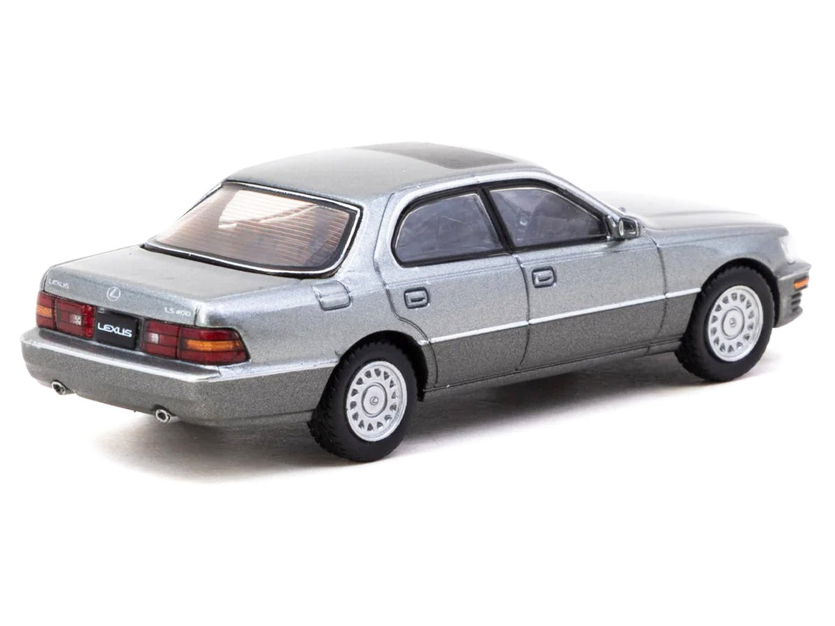 Lexus LS400 RHD (Right Hand Drive) Flint Gray Metallic "Global64" Series 1/64 Diecast Model Car by Tarmac Works-Tarmac Works-ModelCars.com