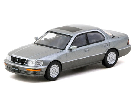 Lexus LS400 RHD (Right Hand Drive) Flint Gray Metallic "Global64" Series 1/64 Diecast Model Car by Tarmac Works-Tarmac Works-ModelCars.com