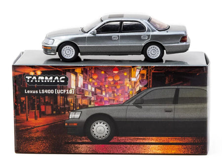 Lexus LS400 RHD (Right Hand Drive) Flint Gray Metallic "Global64" Series 1/64 Diecast Model Car by Tarmac Works-Tarmac Works-ModelCars.com