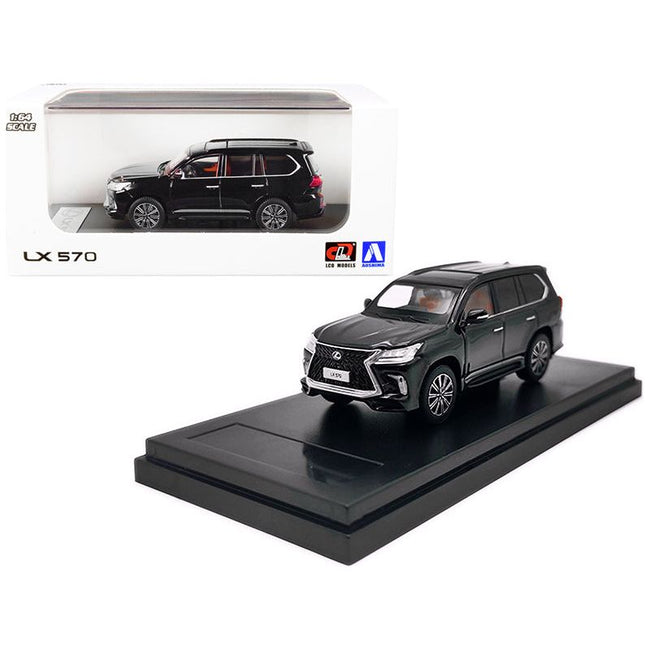 Lexus LX570 with Sunroof Black 1/64 Diecast Model Car by LCD Models-LCD Models-ModelCars.com