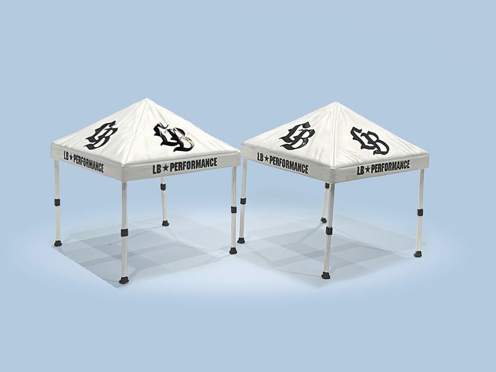 "Liberty Walk" Canopy 2 Piece Set White Limited Edition for 1/64 Scale Models by American Diorama-American Diorama-ModelCars.com