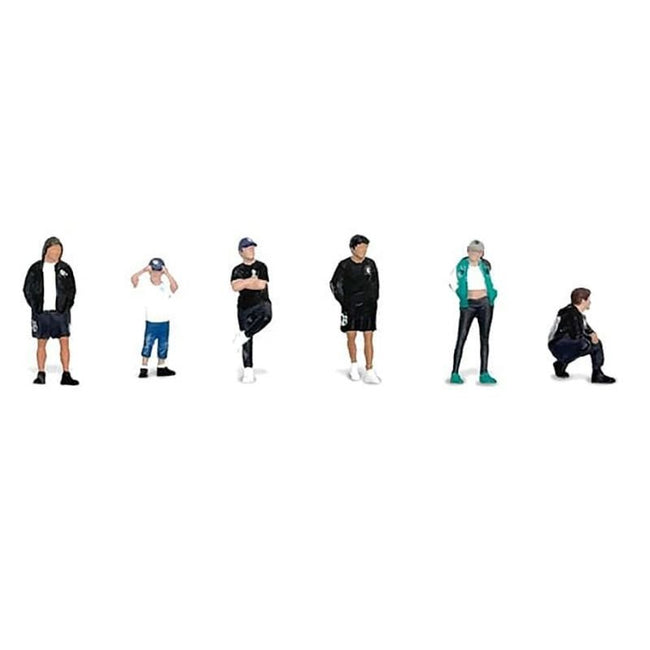 "Liberty Walk LB Nation" 6 piece Diecast Figure Set Limited Edition for 1/64 Scale Models by American Diorama-American Diorama-ModelCars.com