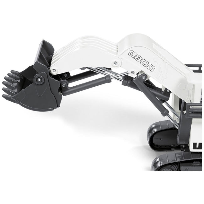 Liebherr R9800 Mining Excavator White and Gray 1/87 (HO) Diecast Model by Siku-SIKU-ModelCars.com