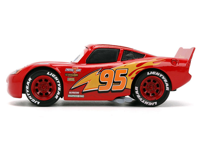 Lightning McQueen #95 Red "Cars" (2006) Movie "Hollywood Rides" Series 1/32 Diecast Model Car by Jada-Jada-ModelCars.com