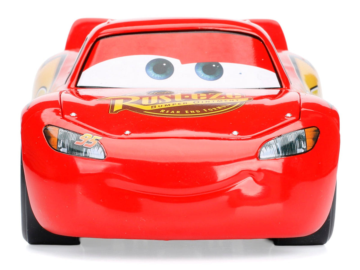 Lightning McQueen 95 Red Disney & Pixar "Cars" Movie "Hollywood Rides" Series Diecast Model Car by Jada-Jada-ModelCars.com