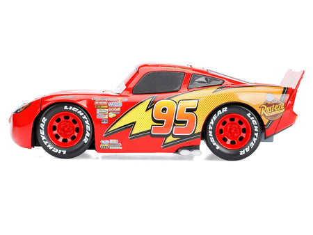 Lightning McQueen 95 Red Disney & Pixar "Cars" Movie "Hollywood Rides" Series Diecast Model Car by Jada-Jada-ModelCars.com