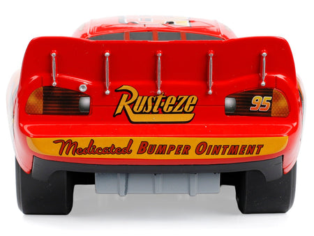 Lightning McQueen 95 Red Disney & Pixar "Cars" Movie "Hollywood Rides" Series Diecast Model Car by Jada-Jada-ModelCars.com