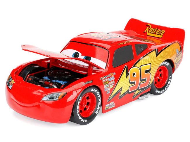 Lightning McQueen 95 Red Disney & Pixar "Cars" Movie "Hollywood Rides" Series Diecast Model Car by Jada-Jada-ModelCars.com