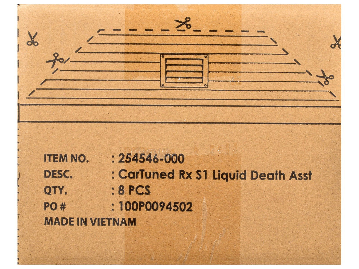 "Liquid Death" 2026 Series 1 Set of 8 Pieces Diecast Model Cars by CarTuned-Car Tuned-ModelCars.com