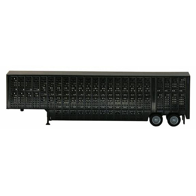 Livestock Trailer Black 1/87 (HO) Plastic Model by Promotex-Promotex-ModelCars.com
