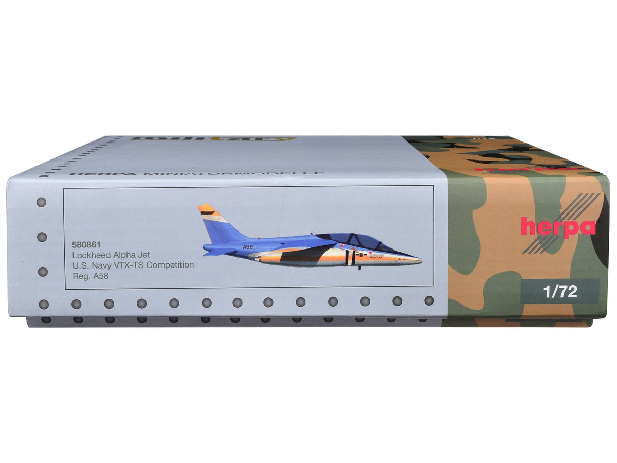 Lockheed Alpha Jet Aircraft "VTX-TS Competition" United States Navy "Military" Series 1/72 Diecast Model Airplane by Herpa-Herpa-ModelCars.com