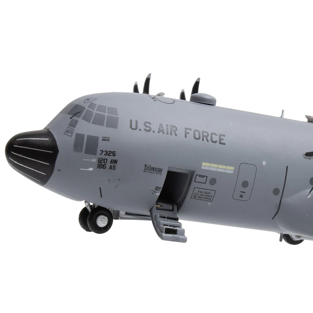 Lockheed C-130H3 Hercules Transport Aircraft "Montana Air National Guard, Great Falls ANGB" United States Air Force "Gemini 200" Series 1/200 Diecast Model Airplane by GeminiJets-GeminiJets-ModelCars.com