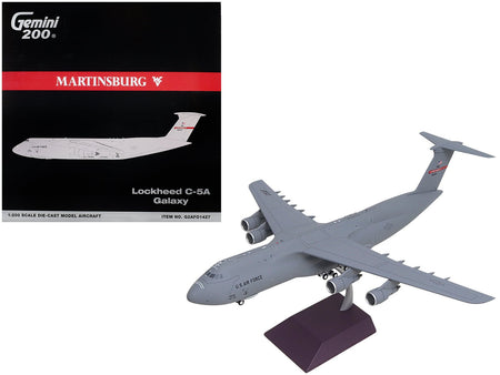 Lockheed C-5A Galaxy Transport Aircraft "68-0222 Martinsburg West Virginia Air National Guard" United States Air Force "Gemini 200" Series 1/200 Diecast Model by GeminiJets-GeminiJets-ModelCars.com