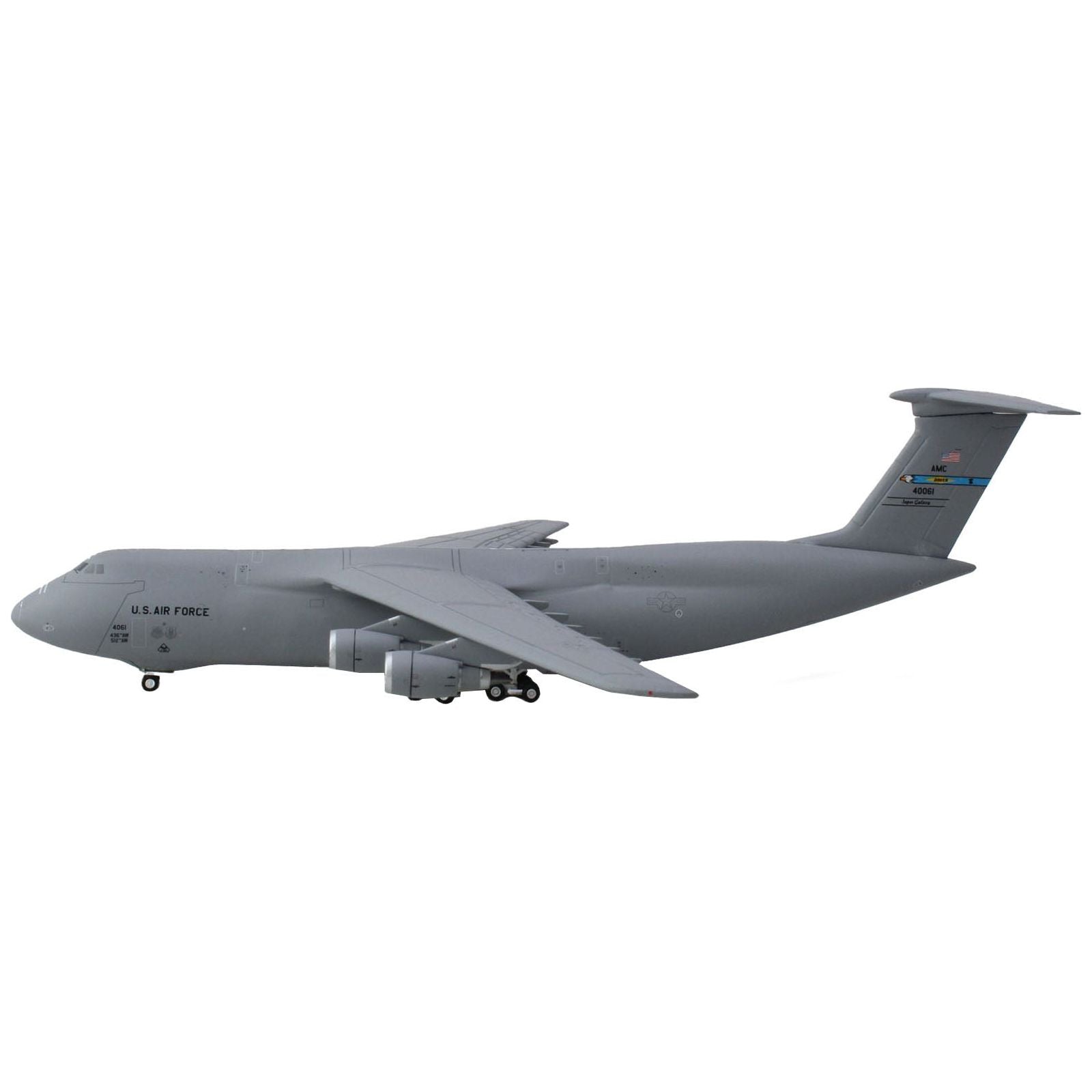 Lockheed C - 5M Super Galaxy Transport Aircraft "Dover Air Force Base" United States Air Force (84 - 0061) Gray "Gemini Macs" Series 1/400 Diecast Model Airplane by GeminiJets - GeminiJets - ModelCars.com