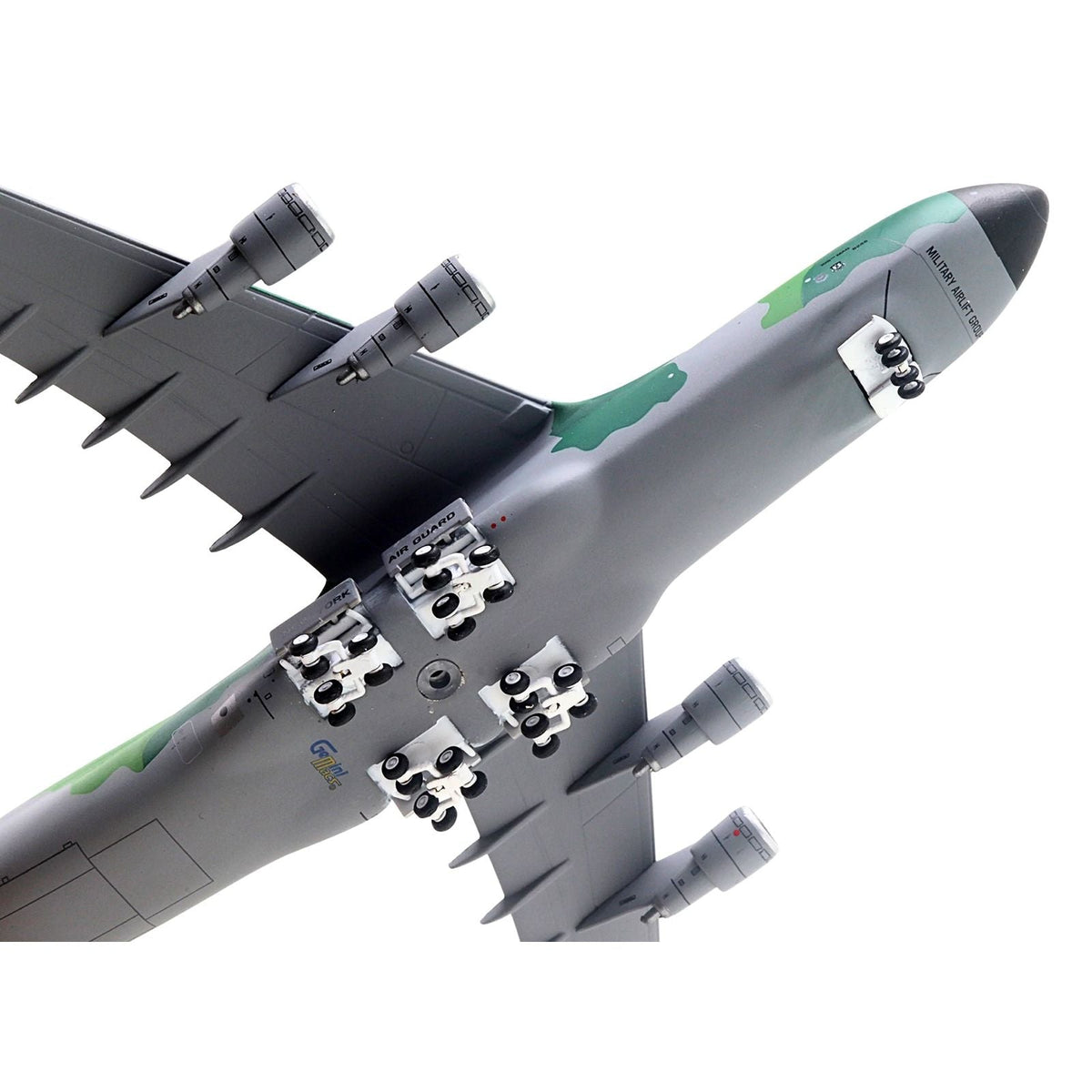 Lockheed C-5M Super Galaxy Transport Aircraft "New York Air National Guard 105th Airlift Wing Stewart Air National Guard Base" United States Air Force (68-0226) Green Camouflage "Gemini Macs" Series 1/400 Diecast Model Airplane by GeminiJets-GeminiJets-ModelCars.com