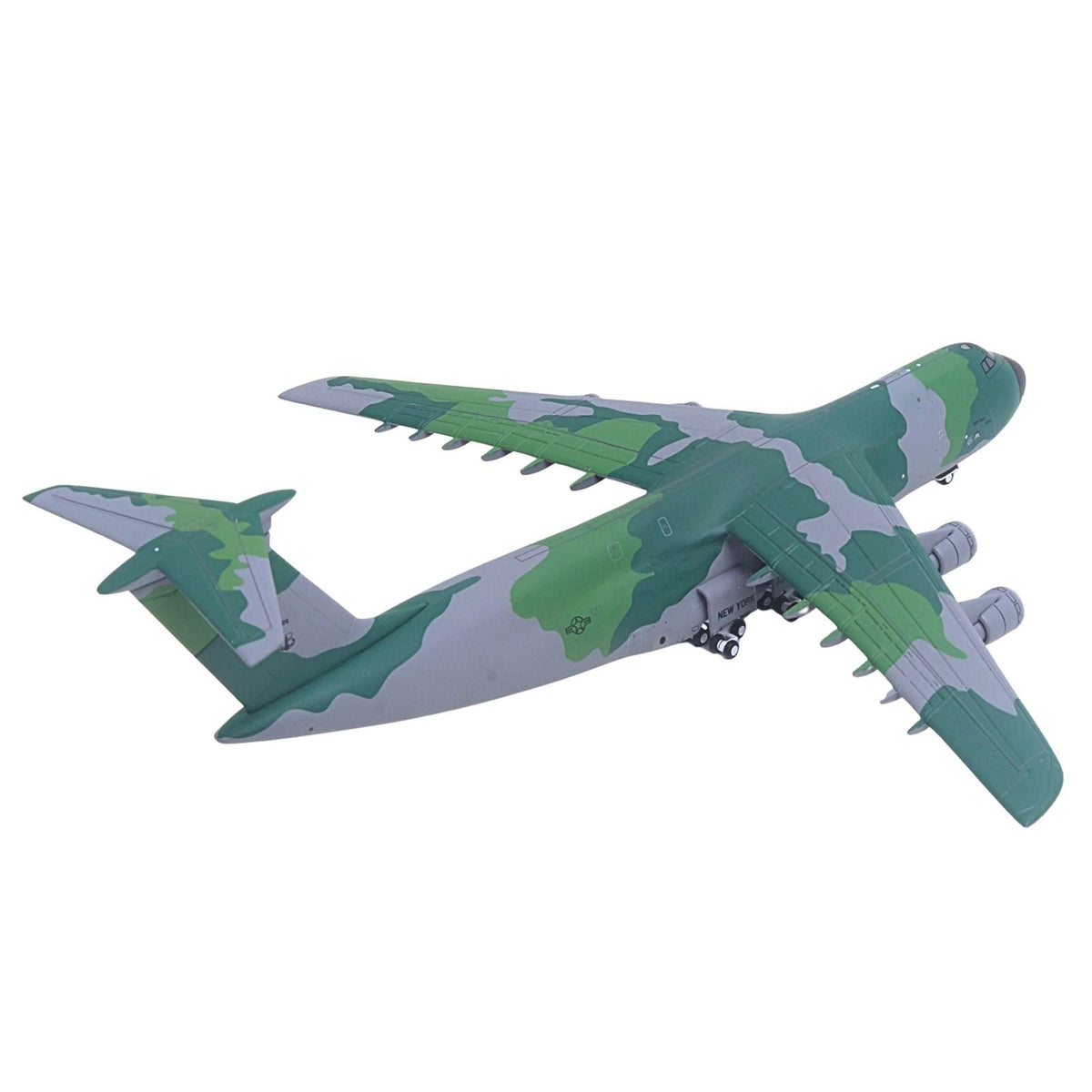 Lockheed C-5M Super Galaxy Transport Aircraft "New York Air National Guard 105th Airlift Wing Stewart Air National Guard Base" United States Air Force (68-0226) Green Camouflage "Gemini Macs" Series 1/400 Diecast Model Airplane by GeminiJets-GeminiJets-ModelCars.com