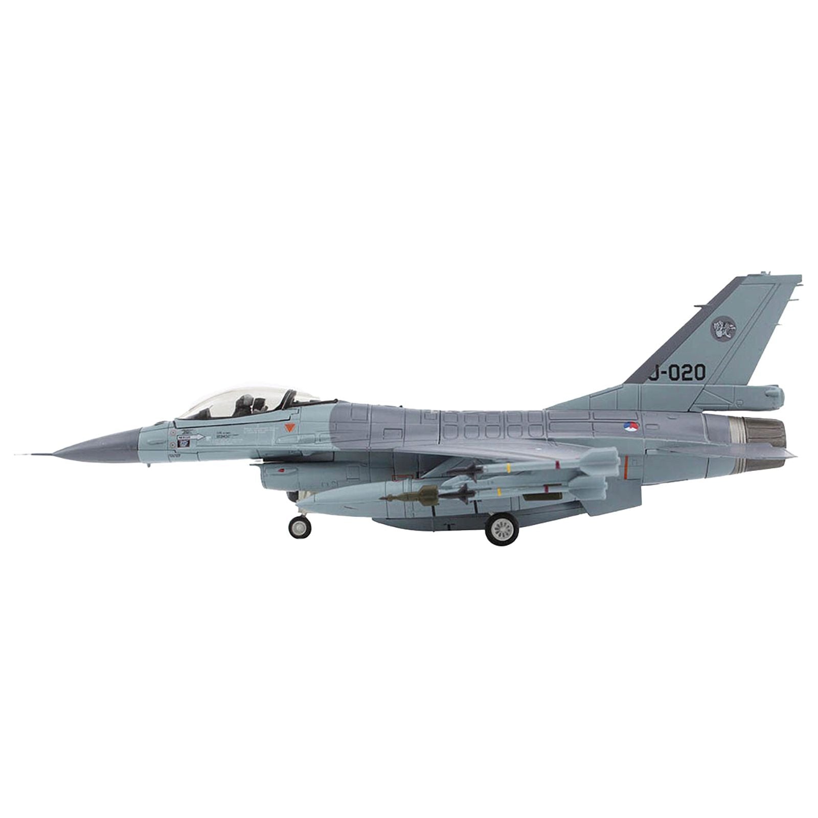 Lockheed F - 16AM Fighting Falcon Fighter Aircraft "313 Squadron Afghanistan" (2008) Royal Netherlands Air Force (RNLAF) "Air Power Series" 1/72 Diecast Model by Hobby Master - Hobby Master - ModelCars.com