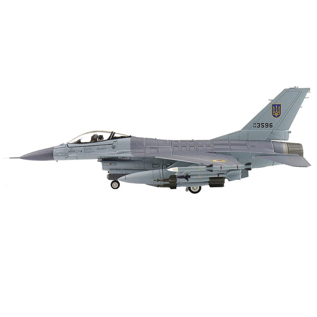 Lockheed F-16AM Fighting Falcon Fighter Aircraft "UA24-3596 Pylon Integrated Dispenser System Plus" (2024) Ukrainian Air Force "Air Power Series" 1/72 Diecast Model by Hobby Master-Hobby Master-ModelCars.com