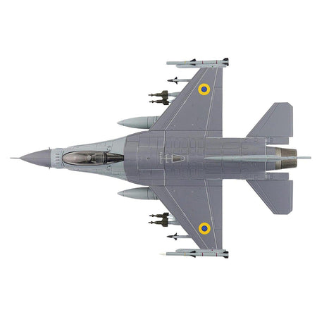 Lockheed F - 16AM Fighting Falcon Fighter Aircraft "UA24 - 3596 Pylon Integrated Dispenser System Plus" (2024) Ukrainian Air Force "Air Power Series" 1/72 Diecast Model by Hobby Master - Hobby Master - ModelCars.com