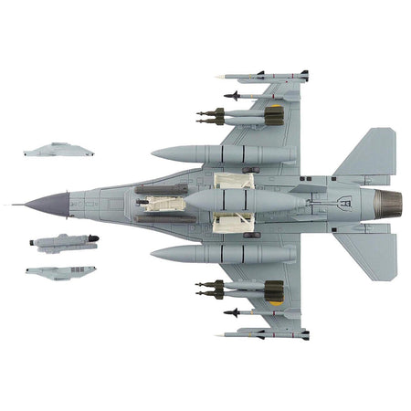 Lockheed F-16AM Fighting Falcon Fighter Aircraft "UA24-3596 Pylon Integrated Dispenser System Plus" (2024) Ukrainian Air Force "Air Power Series" 1/72 Diecast Model by Hobby Master-Hobby Master-ModelCars.com