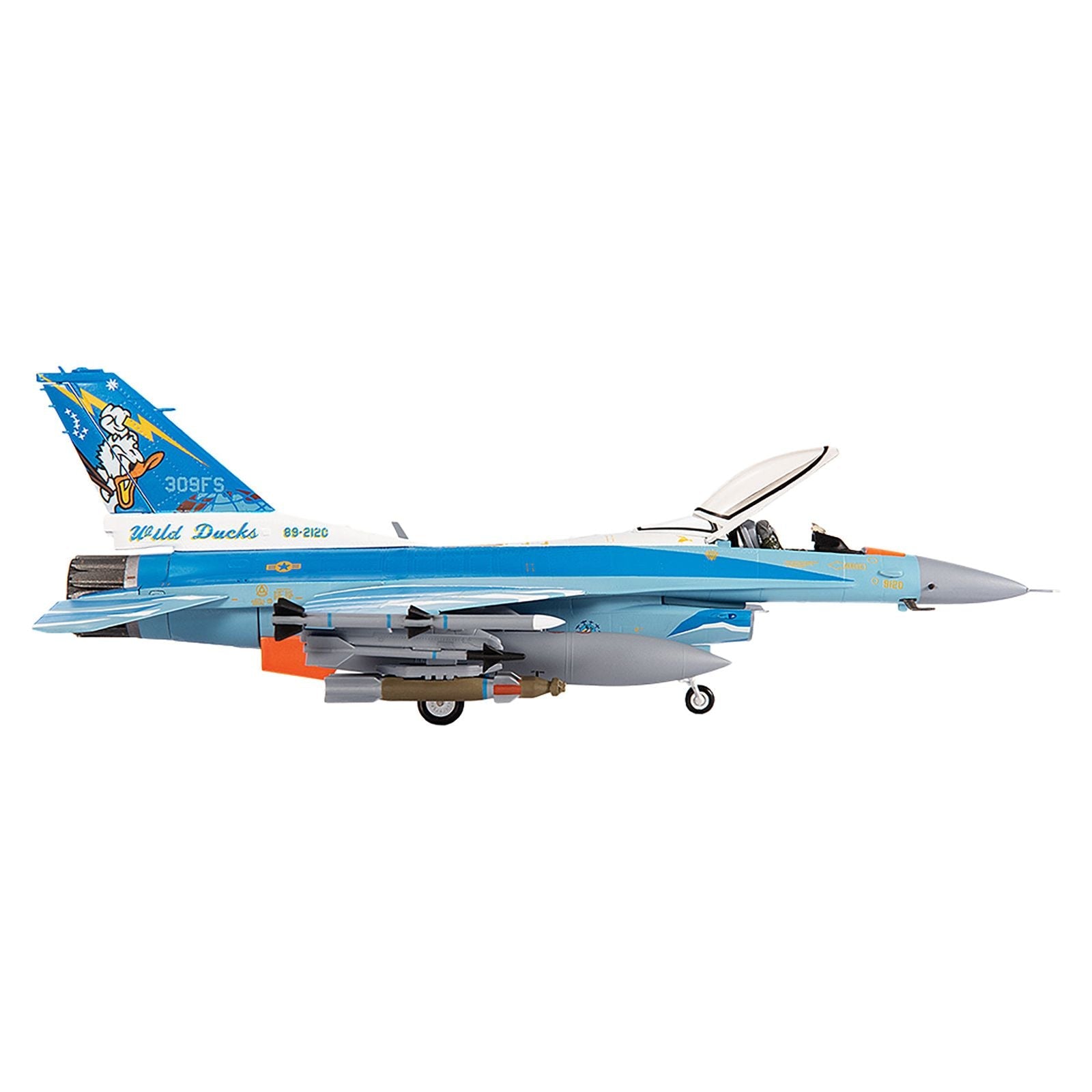 Lockheed F - 16C Fighting Falcon Fighter Aircraft "309th Fighter Squadron 56th Operations Group Wild Ducks" (2022) United States Air Force 1/72 Diecast Model by JC Wings - JC Wings - ModelCars.com