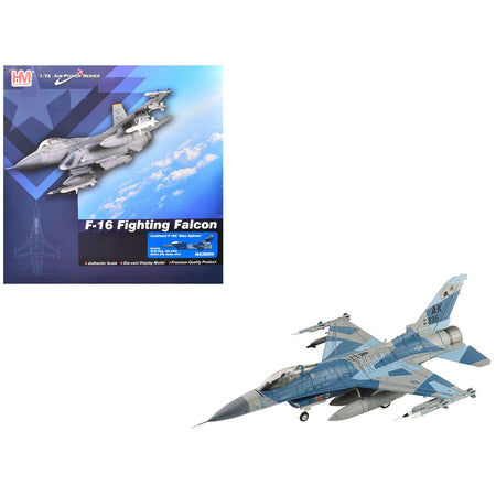 Lockheed F-16C Fighting Falcon Fighter Aircraft "86-0335 Blue Splinter 354th Wing 18th AGRS Eielson AFB" (2018) United States Air Force "Air Power Series" 1/72 Diecast Model by Hobby Master-Hobby Master-ModelCars.com